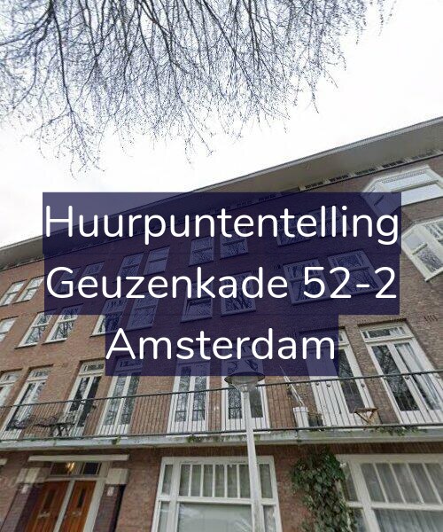 Foto gevel Huurpuntentelling voor Geuzenkade 52-2, Amsterdam