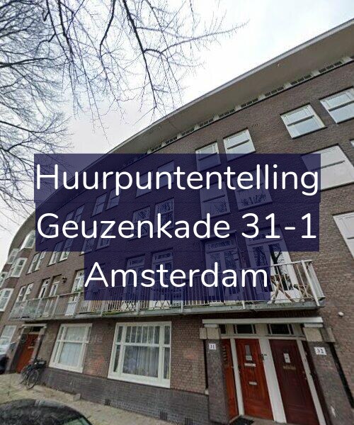 Foto gevel Huurpuntentelling voor Geuzenkade 31-1, Amsterdam