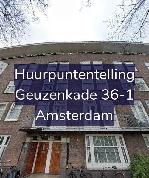 Foto gevel Huurpuntentelling voor Geuzenkade 36-1, Amsterdam