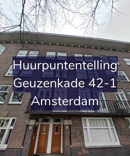 Foto gevel Huurpuntentelling voor Geuzenkade 42-1, Amsterdam
