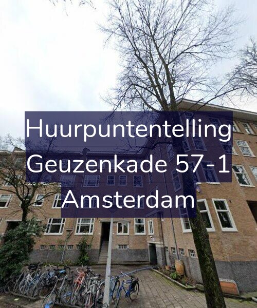 Foto gevel Huurpuntentelling voor Geuzenkade 57-1, Amsterdam
