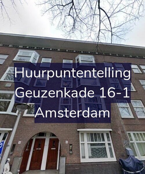 Foto gevel Huurpuntentelling voor Geuzenkade 16-1, Amsterdam