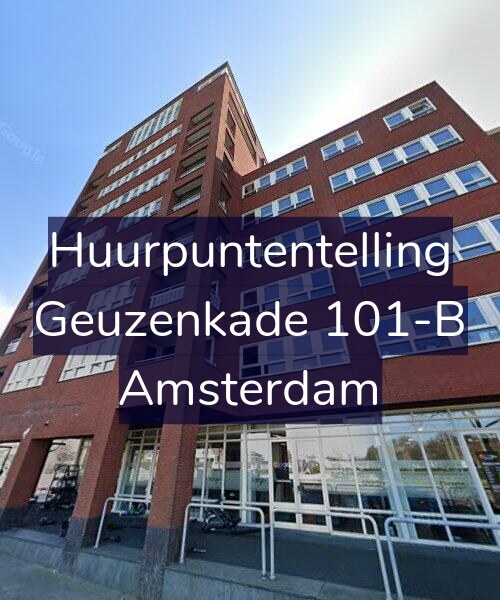 Foto gevel Huurpuntentelling voor Geuzenkade 101-B, Amsterdam