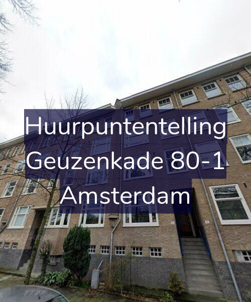 Foto gevel Huurpuntentelling voor Geuzenkade 80-1, Amsterdam