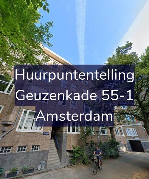 Foto gevel Huurpuntentelling voor Geuzenkade 55-1, Amsterdam