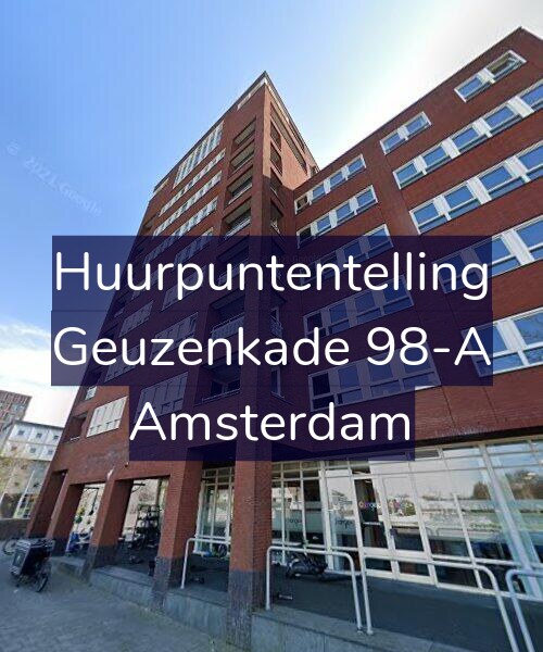 Foto gevel Huurpuntentelling voor Geuzenkade 98-A, Amsterdam