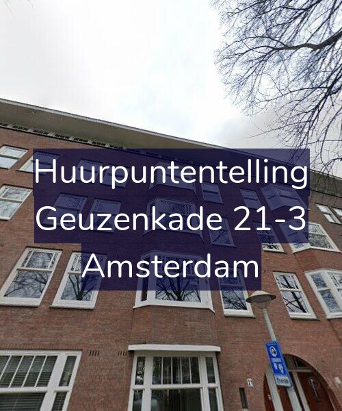 Foto gevel Huurpuntentelling voor Geuzenkade 21-3, Amsterdam