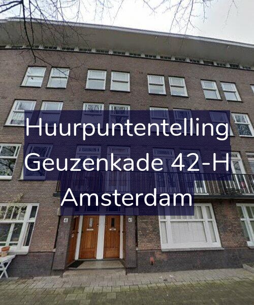 Foto gevel Huurpuntentelling voor Geuzenkade 42-H, Amsterdam