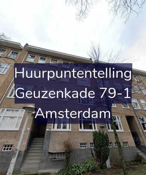 Foto gevel Huurpuntentelling voor Geuzenkade 79-1, Amsterdam