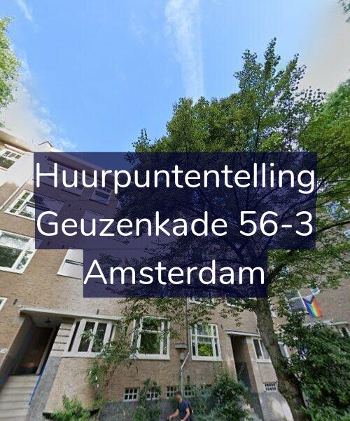 Foto gevel Huurpuntentelling voor Geuzenkade 56-3, Amsterdam