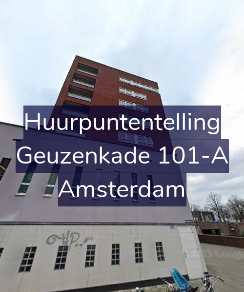 Foto gevel Huurpuntentelling voor Geuzenkade 101-A, Amsterdam