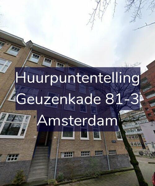 Foto gevel Huurpuntentelling voor Geuzenkade 81-3, Amsterdam