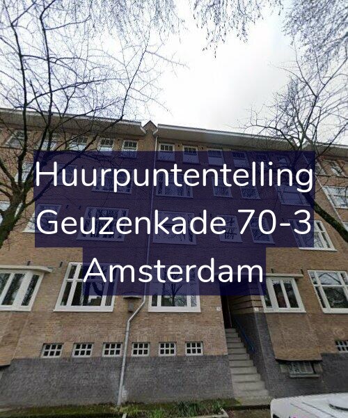 Foto gevel Huurpuntentelling voor Geuzenkade 70-3, Amsterdam