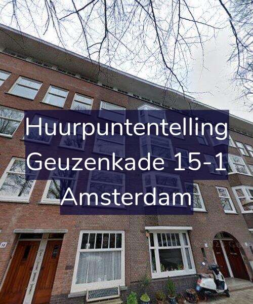 Foto gevel Huurpuntentelling voor Geuzenkade 15-1, Amsterdam