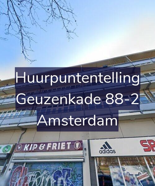 Foto gevel Huurpuntentelling voor Geuzenkade 88-2, Amsterdam