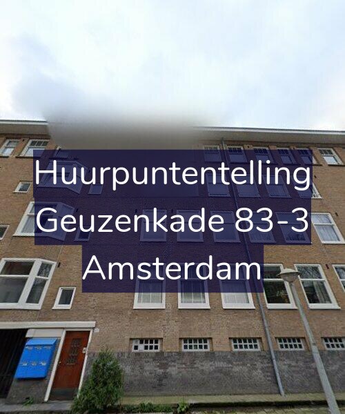 Foto gevel Huurpuntentelling voor Geuzenkade 83-3, Amsterdam