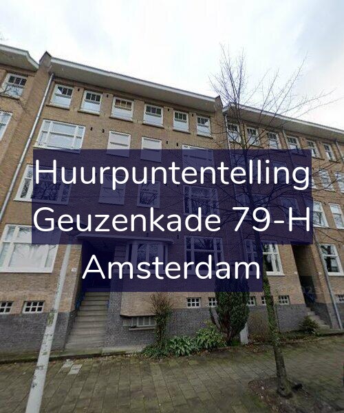 Foto gevel Huurpuntentelling voor Geuzenkade 79-H, Amsterdam