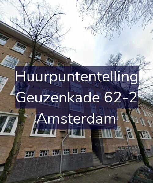 Foto gevel Huurpuntentelling voor Geuzenkade 62-2, Amsterdam