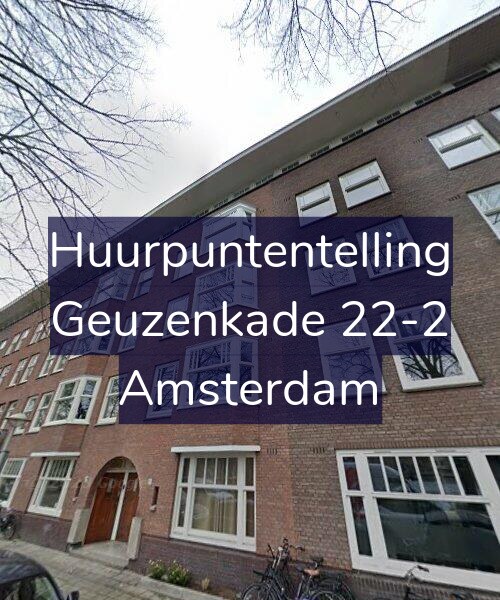 Foto gevel Huurpuntentelling voor Geuzenkade 22-2, Amsterdam