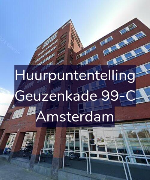 Foto gevel Huurpuntentelling voor Geuzenkade 99-C, Amsterdam