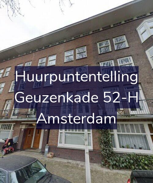 Foto gevel Huurpuntentelling voor Geuzenkade 52-H, Amsterdam