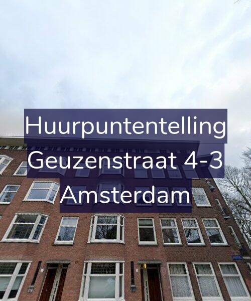 Foto gevel Huurpuntentelling voor Geuzenstraat 4-3, Amsterdam