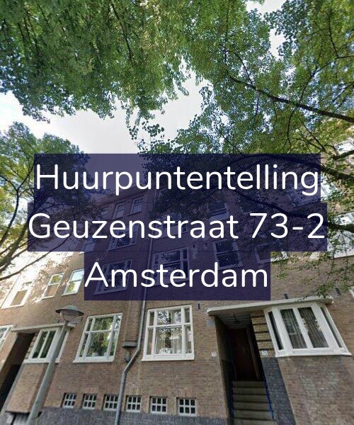 Foto gevel Huurpuntentelling voor Geuzenstraat 73-2, Amsterdam