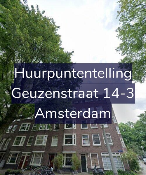 Foto gevel Huurpuntentelling voor Geuzenstraat 14-3, Amsterdam