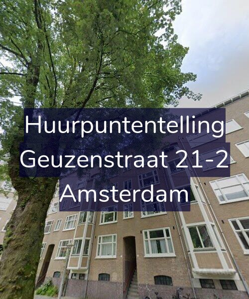 Foto gevel Huurpuntentelling voor Geuzenstraat 21-2, Amsterdam
