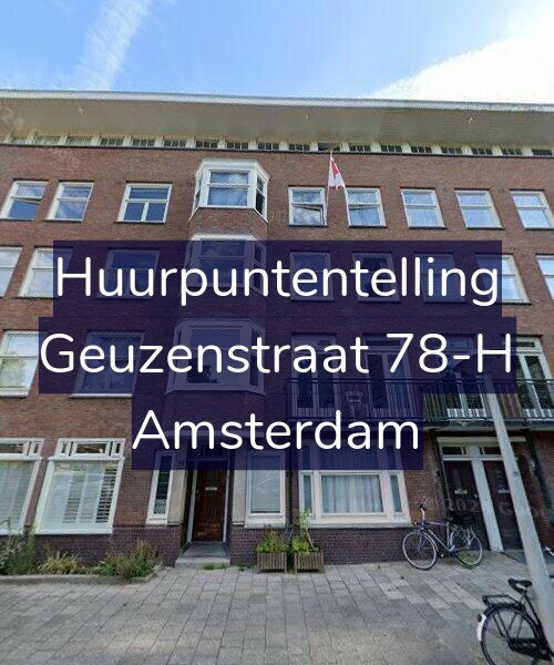 Foto gevel Huurpuntentelling voor Geuzenstraat 78-H, Amsterdam
