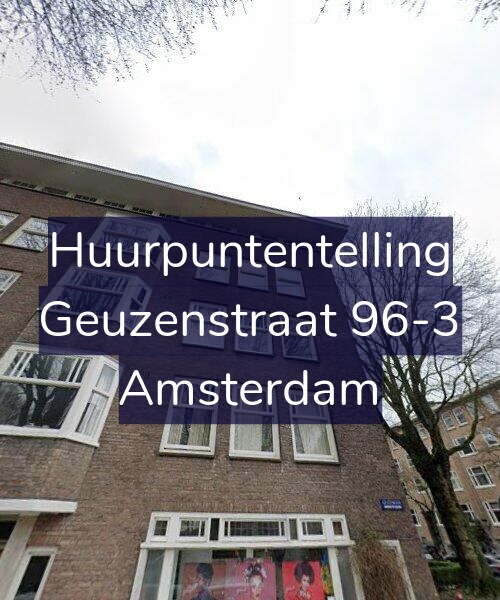 Foto gevel Huurpuntentelling voor Geuzenstraat 96-3, Amsterdam