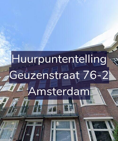 Foto gevel Huurpuntentelling voor Geuzenstraat 76-2, Amsterdam