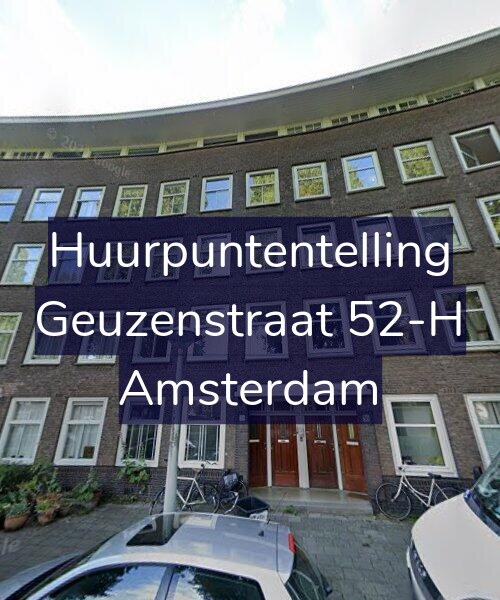 Foto gevel Huurpuntentelling voor Geuzenstraat 52-H, Amsterdam