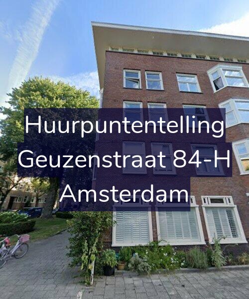 Foto gevel Huurpuntentelling voor Geuzenstraat 84-H, Amsterdam