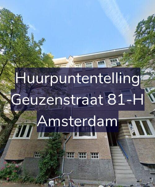 Foto gevel Huurpuntentelling voor Geuzenstraat 81-H, Amsterdam
