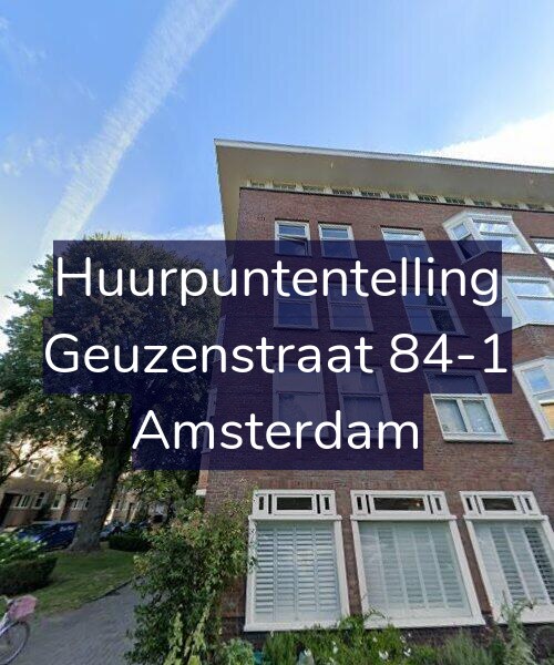 Foto gevel Huurpuntentelling voor Geuzenstraat 84-1, Amsterdam