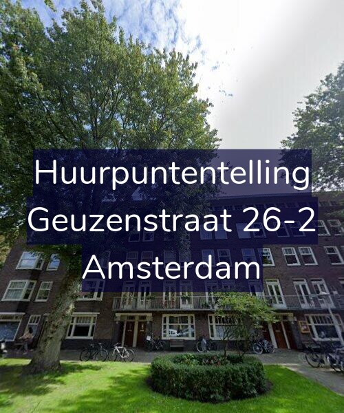 Foto gevel Huurpuntentelling voor Geuzenstraat 26-2, Amsterdam