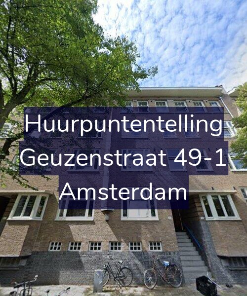 Foto gevel Huurpuntentelling voor Geuzenstraat 49-1, Amsterdam