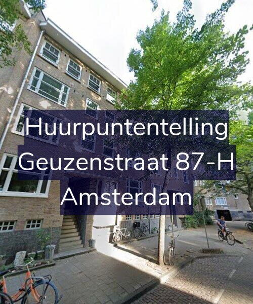 Foto gevel Huurpuntentelling voor Geuzenstraat 87-H, Amsterdam