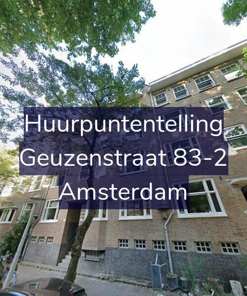 Foto gevel Huurpuntentelling voor Geuzenstraat 83-2, Amsterdam