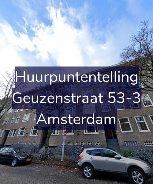 Foto gevel Huurpuntentelling voor Geuzenstraat 53-3, Amsterdam