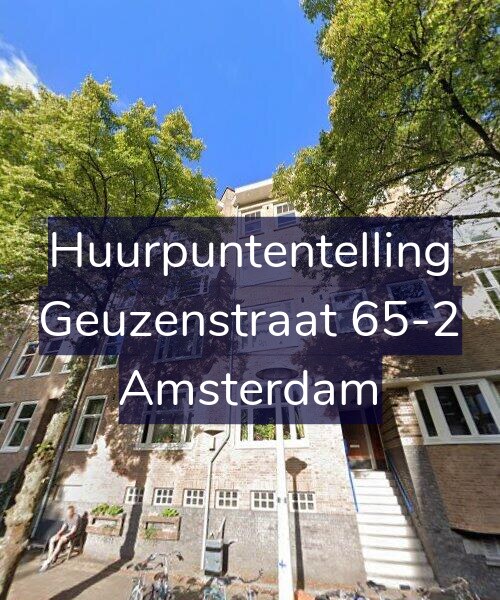 Foto gevel Huurpuntentelling voor Geuzenstraat 65-2, Amsterdam