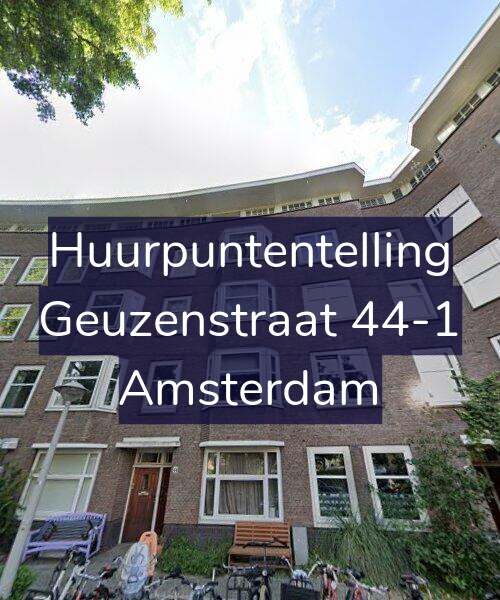Foto gevel Huurpuntentelling voor Geuzenstraat 44-1, Amsterdam