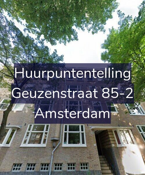 Foto gevel Huurpuntentelling voor Geuzenstraat 85-2, Amsterdam