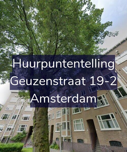 Foto gevel Huurpuntentelling voor Geuzenstraat 19-2, Amsterdam