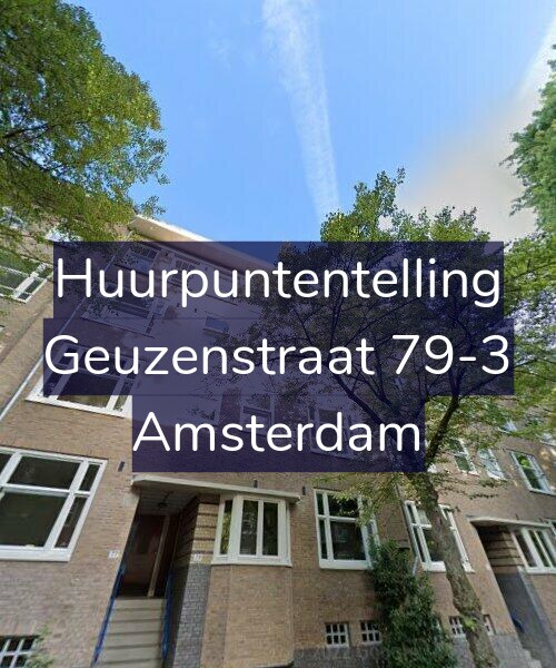 Foto gevel Huurpuntentelling voor Geuzenstraat 79-3, Amsterdam
