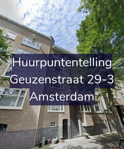 Foto gevel Huurpuntentelling voor Geuzenstraat 29-3, Amsterdam