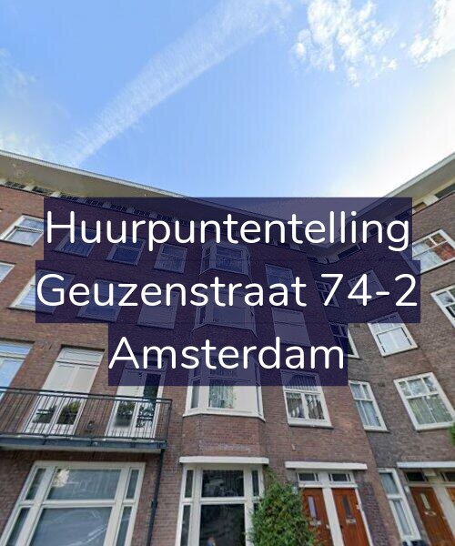 Foto gevel Huurpuntentelling voor Geuzenstraat 74-2, Amsterdam
