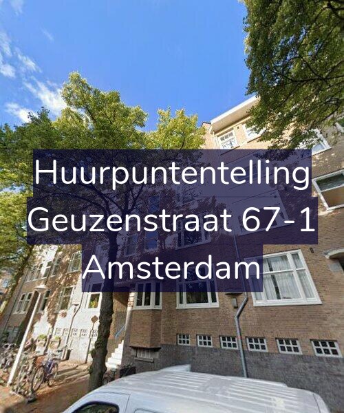 Foto gevel Huurpuntentelling voor Geuzenstraat 67-1, Amsterdam