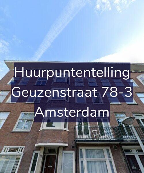 Foto gevel Huurpuntentelling voor Geuzenstraat 78-3, Amsterdam